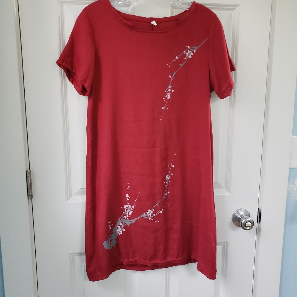 Unique Mini dress red floral